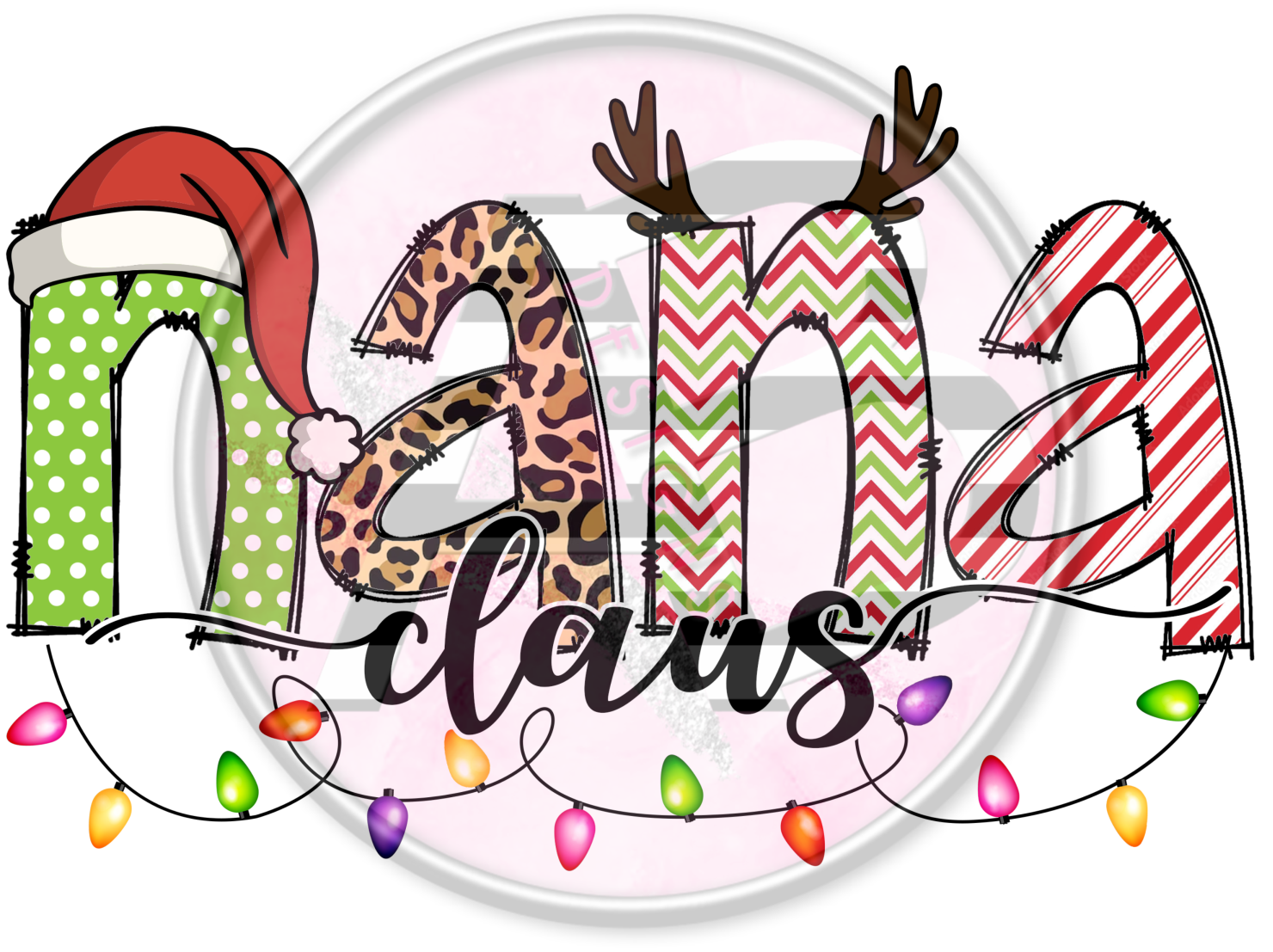 DTF Heat Transfer Christmas 156 AB Designs, Co.