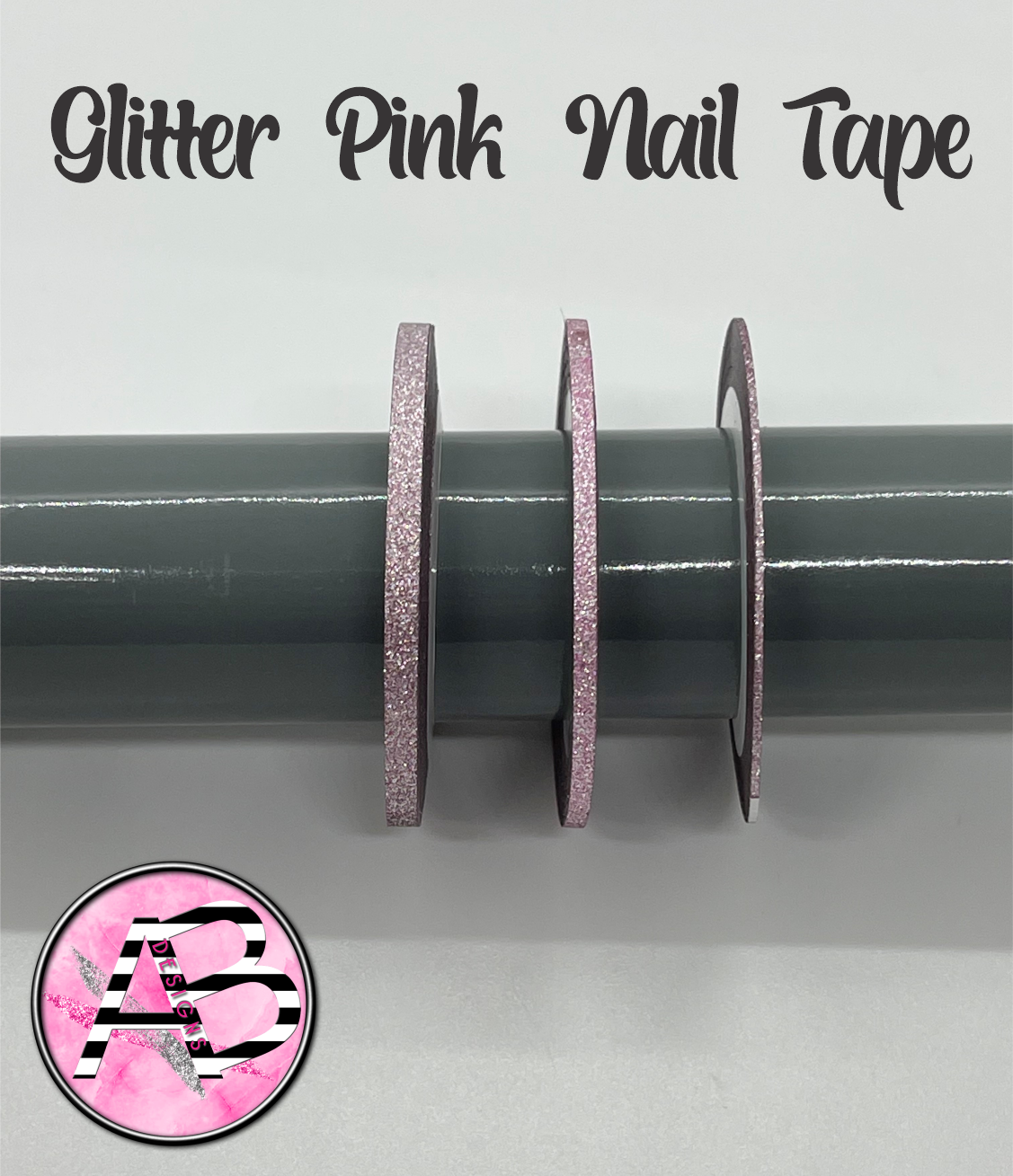 Glitter Pink Nail Tape - Striping Tape
