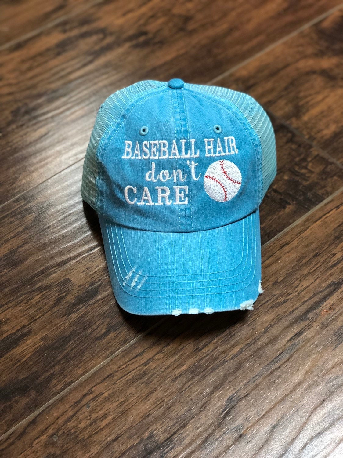 Baseball Hair Don't Care Hat