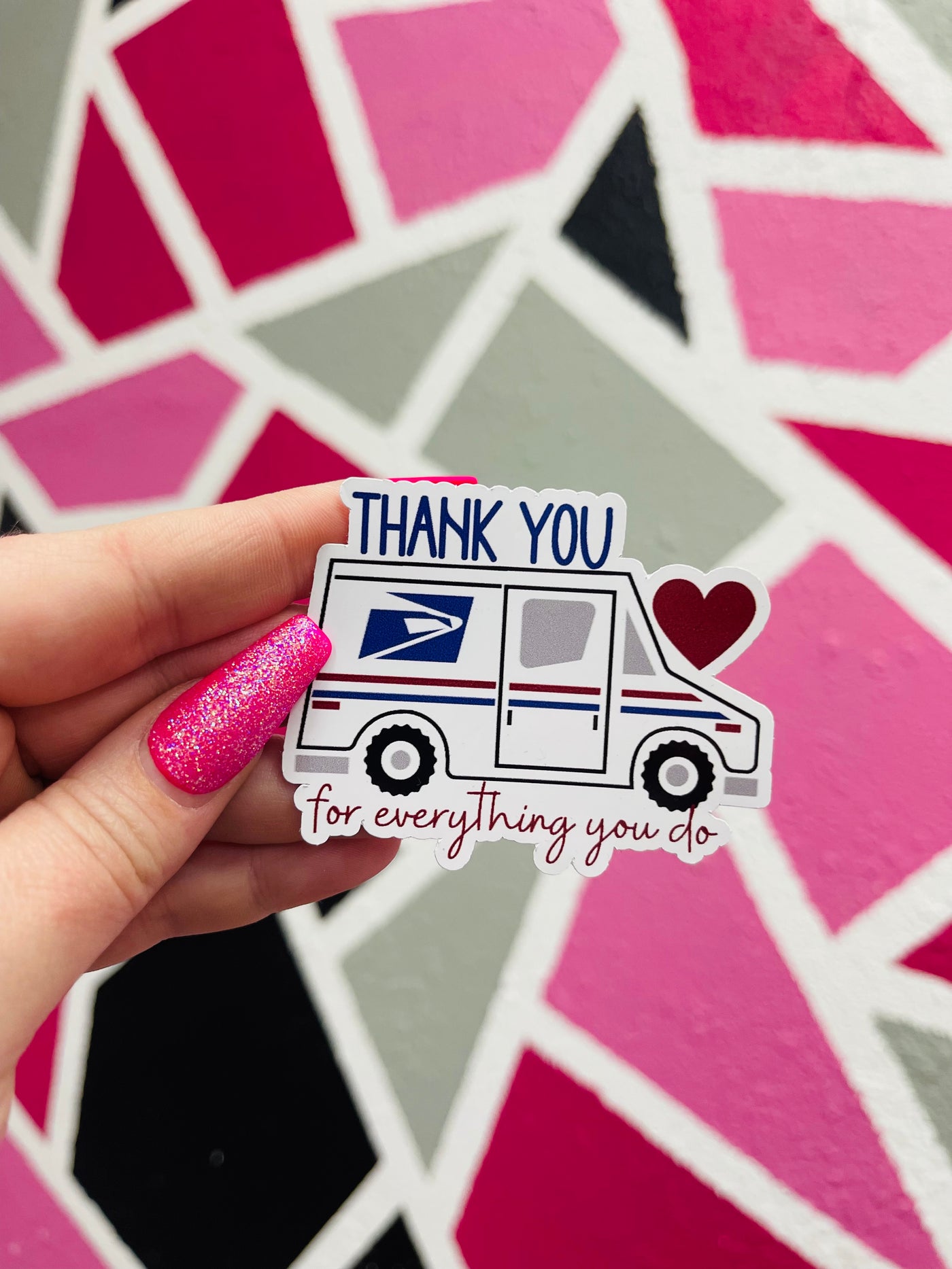 Custom Thank You Delivery Stickers (USPS) Pack of 12