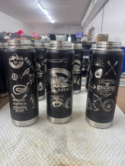 20oz Laser Engraved Custom Water Bottle
