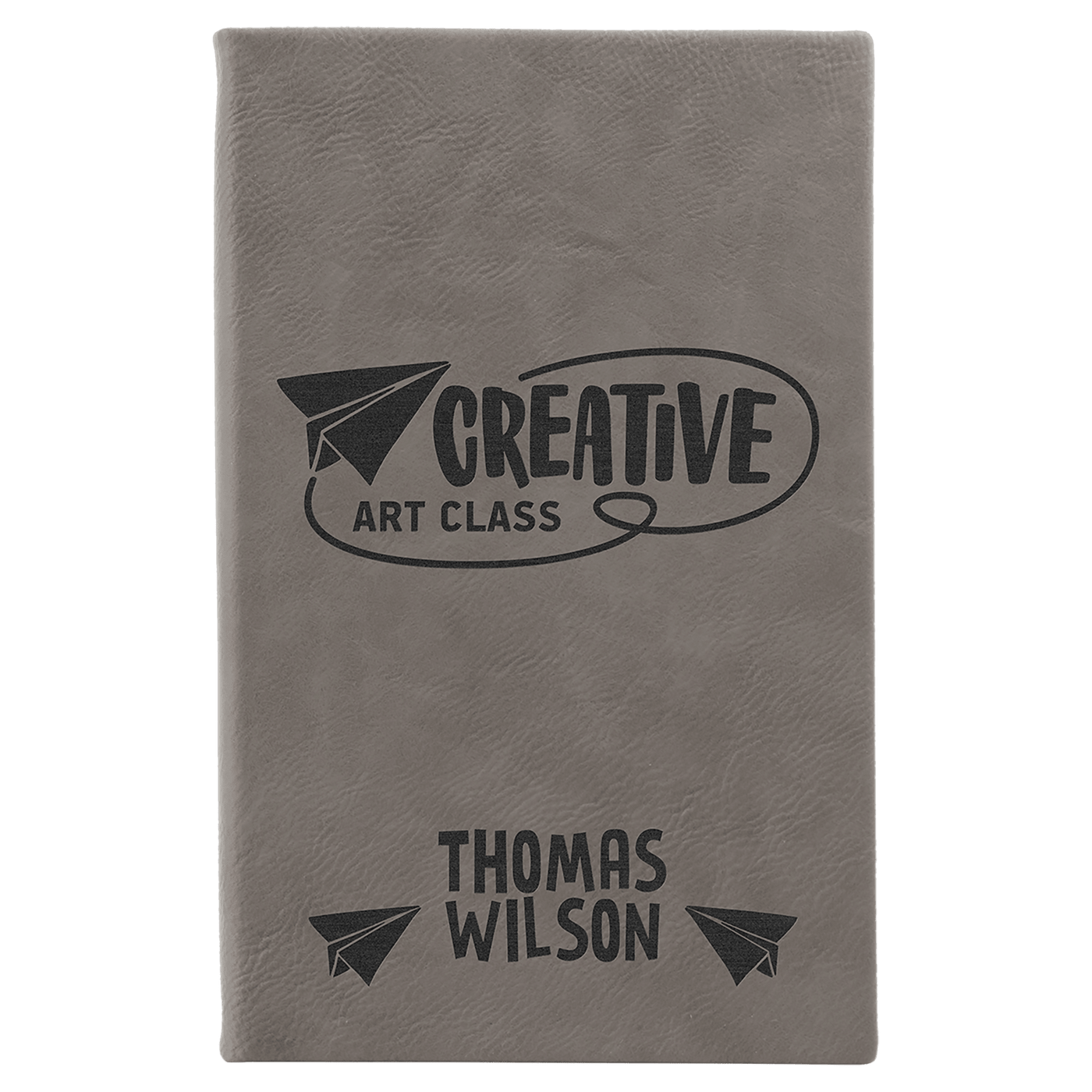 Sketch Book with Unlined Notepad - 5.25” x 8.25” - Custom Laser Engraving