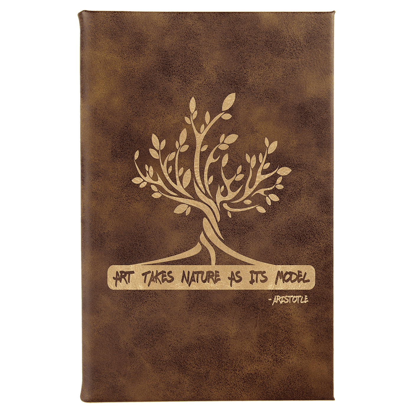 Sketch Book with Unlined Notepad - 5.25” x 8.25” - Custom Laser Engraving