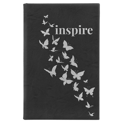 Sketch Book with Unlined Notepad - 5.25” x 8.25” - Custom Laser Engraving