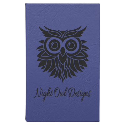 Sketch Book with Unlined Notepad - 5.25” x 8.25” - Custom Laser Engraving