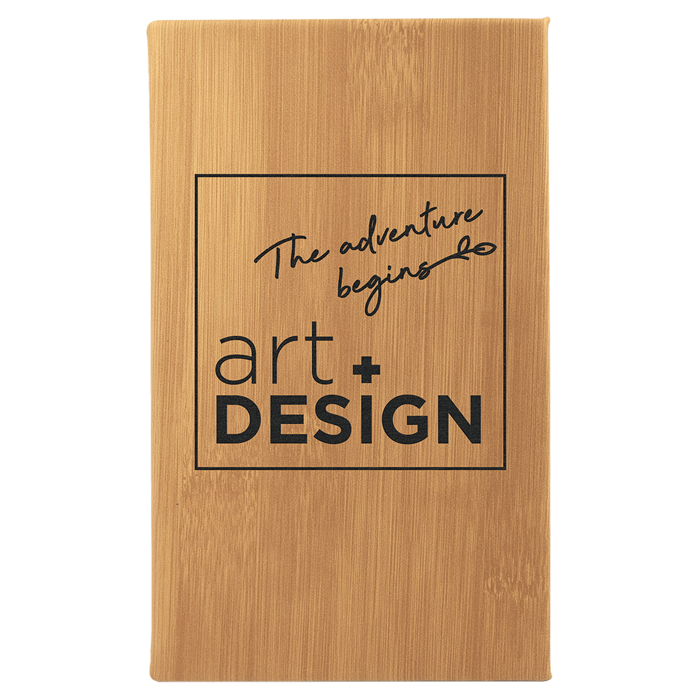 Sketch Book with Unlined Notepad - 5.25” x 8.25” - Custom Laser Engraving