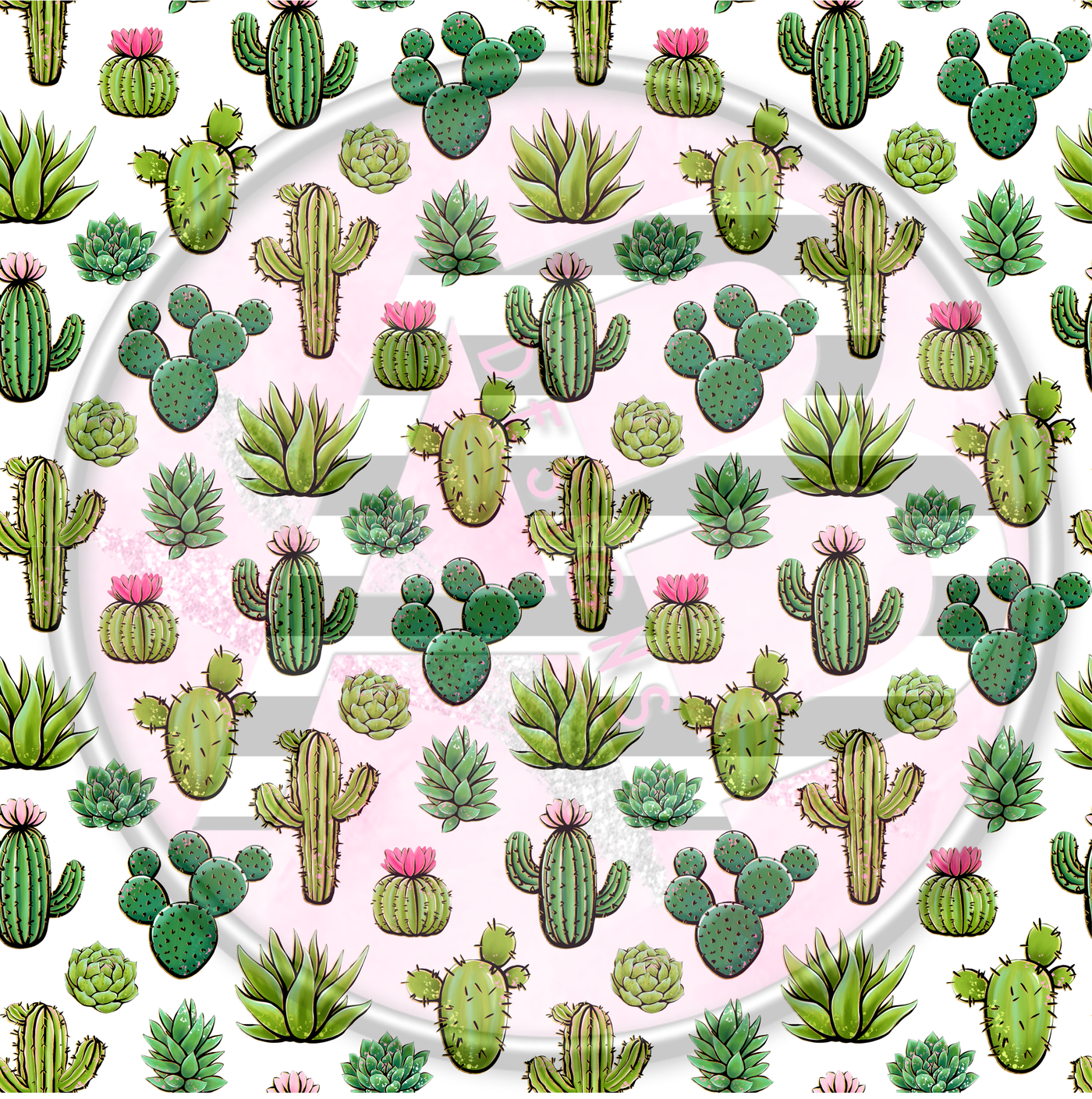 Adhesive Patterned Vinyl - Cactus 2040 Smaller