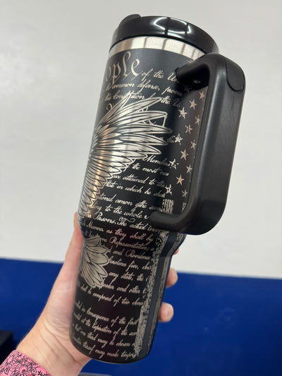 Freedom 40oz - Custom Laser Engraved