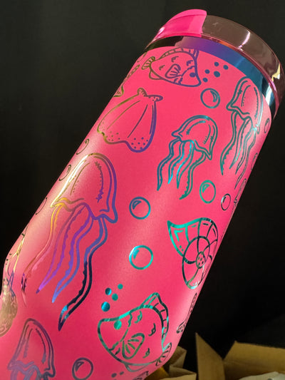 Under the Sea 40oz - Custom Laser Engraved