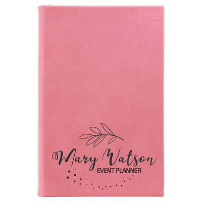 Sketch Book with Unlined Notepad - 5.25” x 8.25” - Custom Laser Engraving