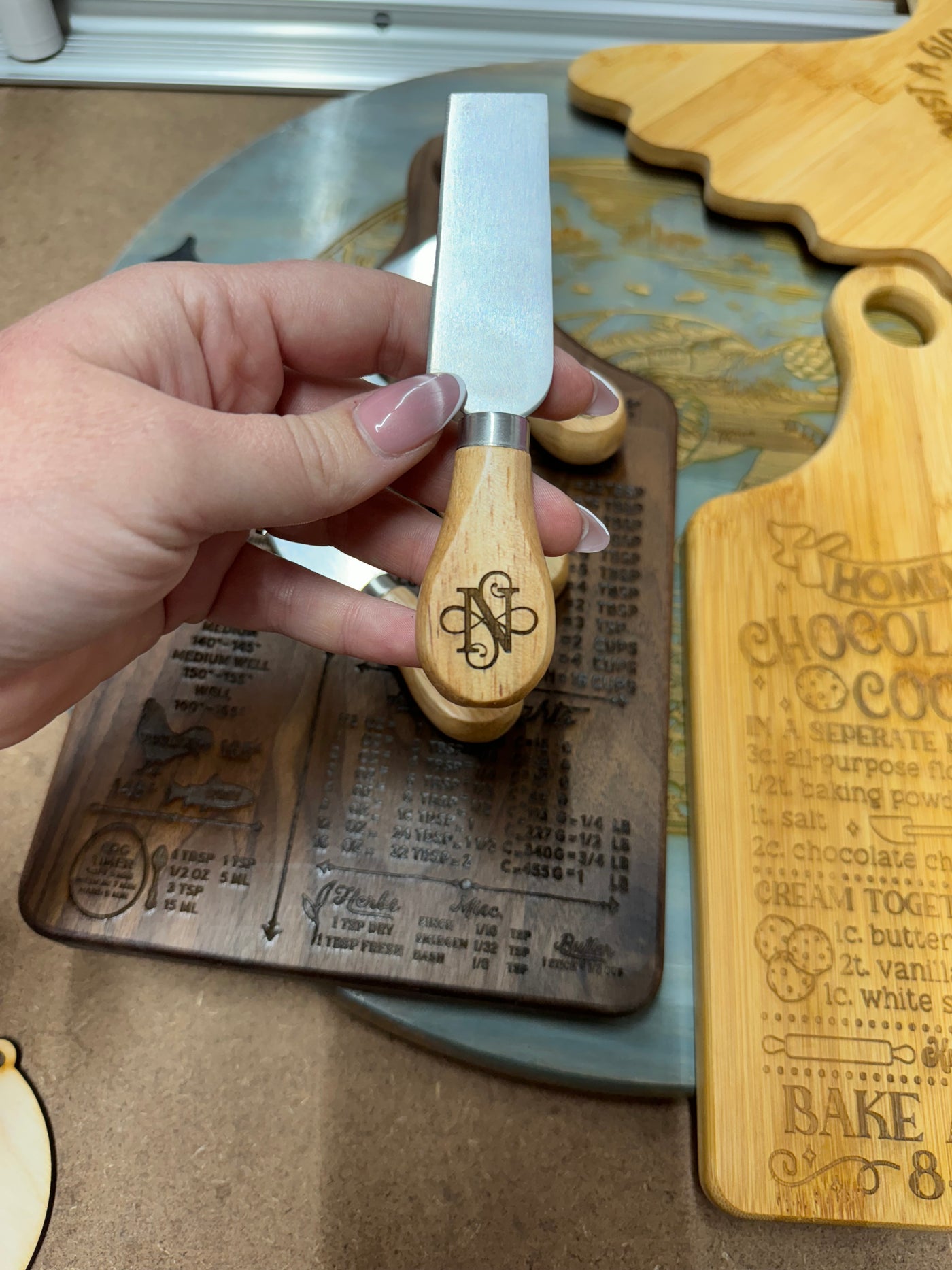 Cheese Knife Set | Custom Engraved | Charcuterie Board Accoutrements