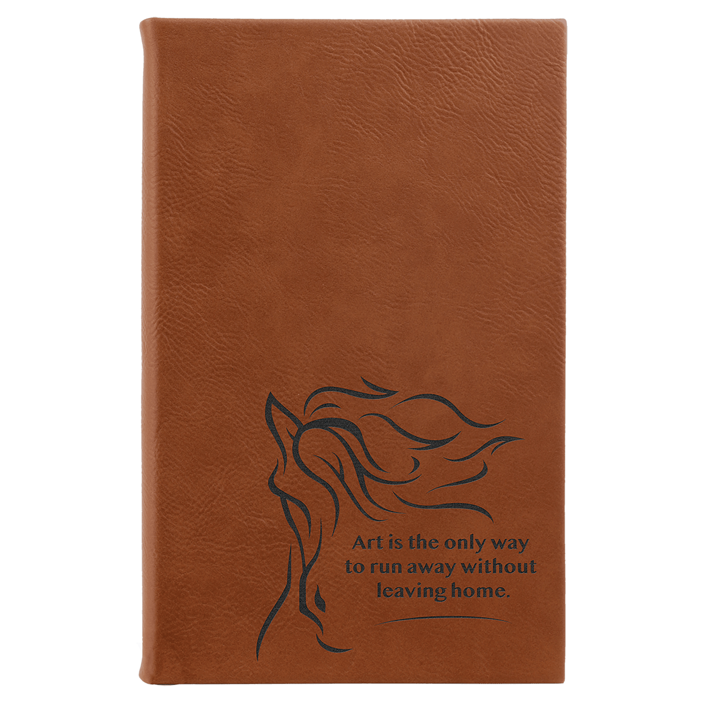 Sketch Book with Unlined Notepad - 5.25” x 8.25” - Custom Laser Engraving