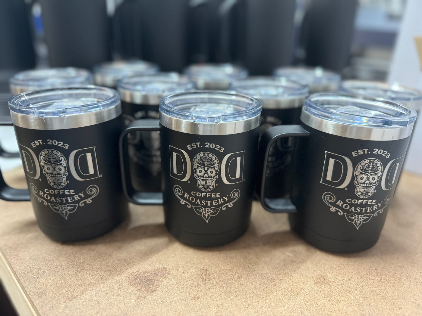 15oz Laser Engraved Custom Travel Mug