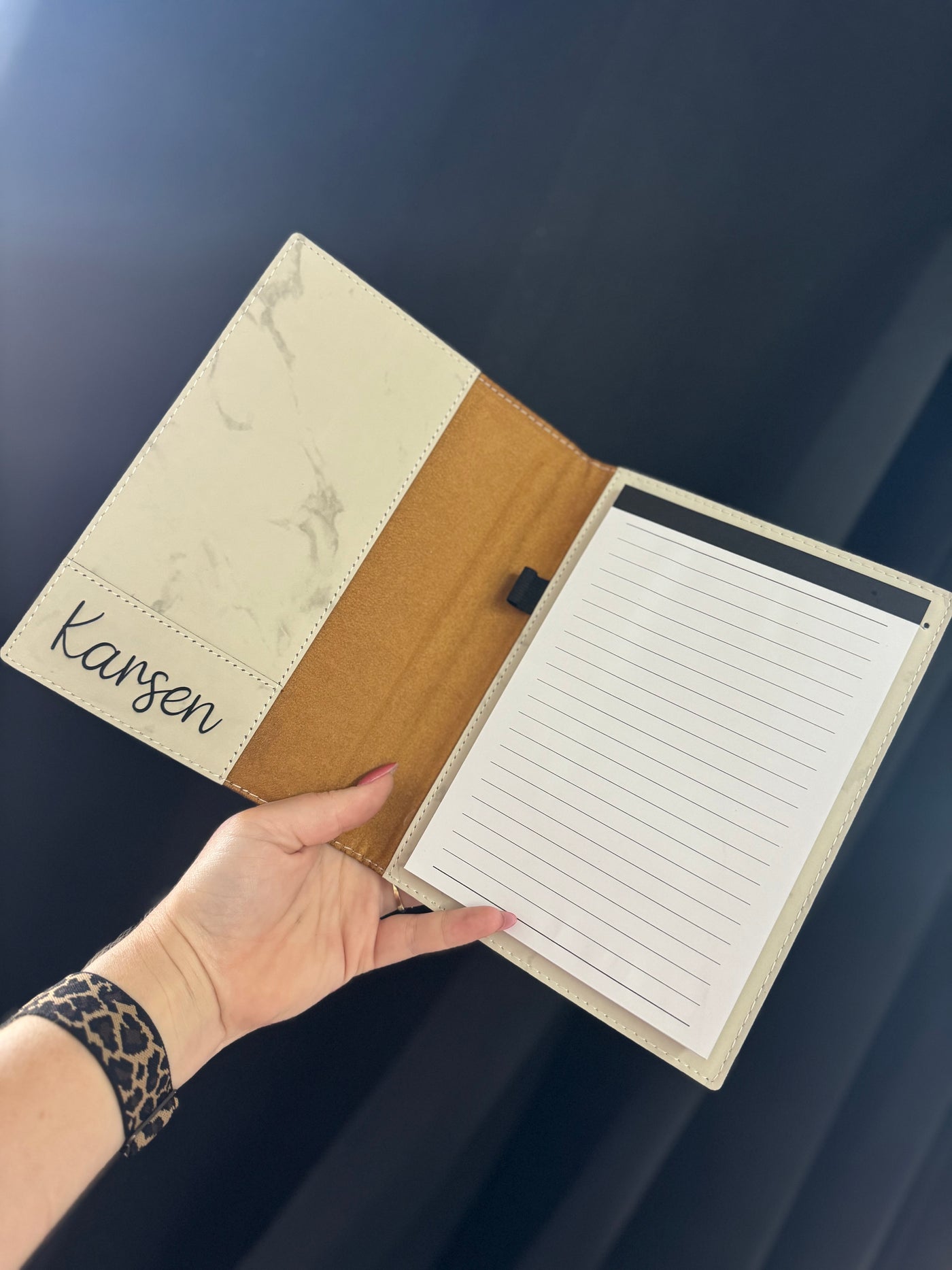 Small Portfolio Notepad - 7” x 9” - Custom Laser Engraving