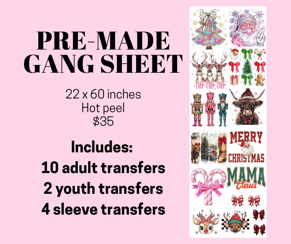 DTF KP Christmas | Premade Gang Sheet