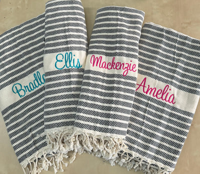 Turkish Towel - Embroidered