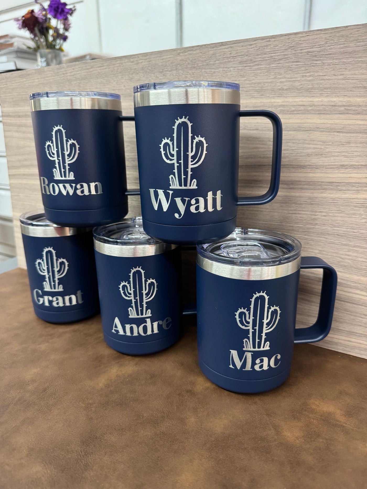 15oz Laser Engraved Custom Travel Mug