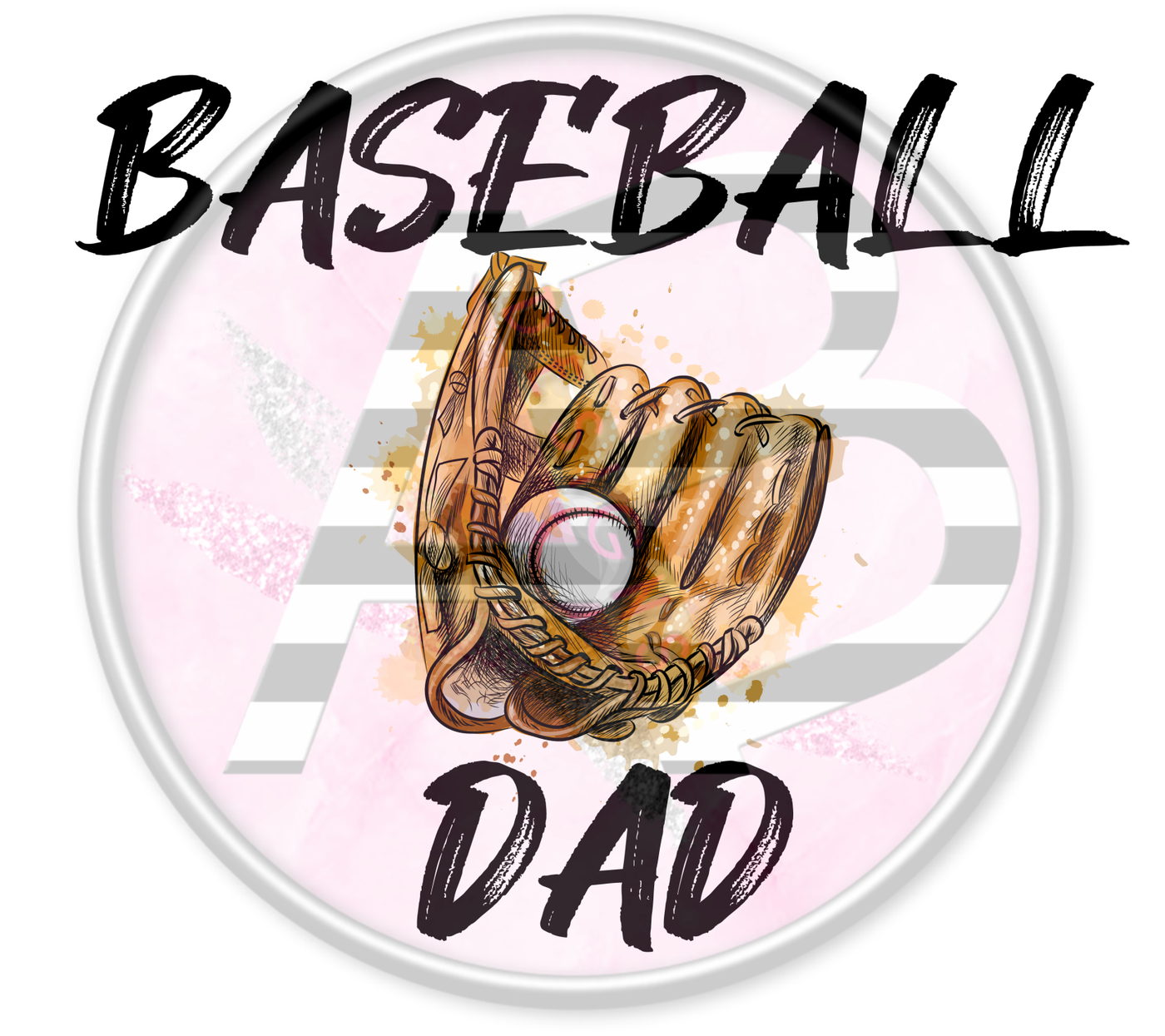 DTF Heat Transfer - Baseball Dad 03