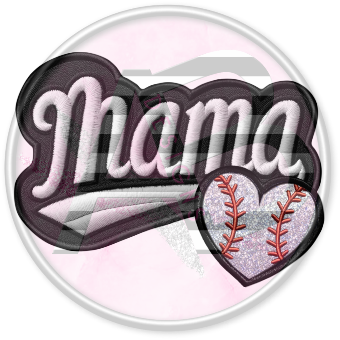 DTF Heat Transfer - Baseball Mama 02