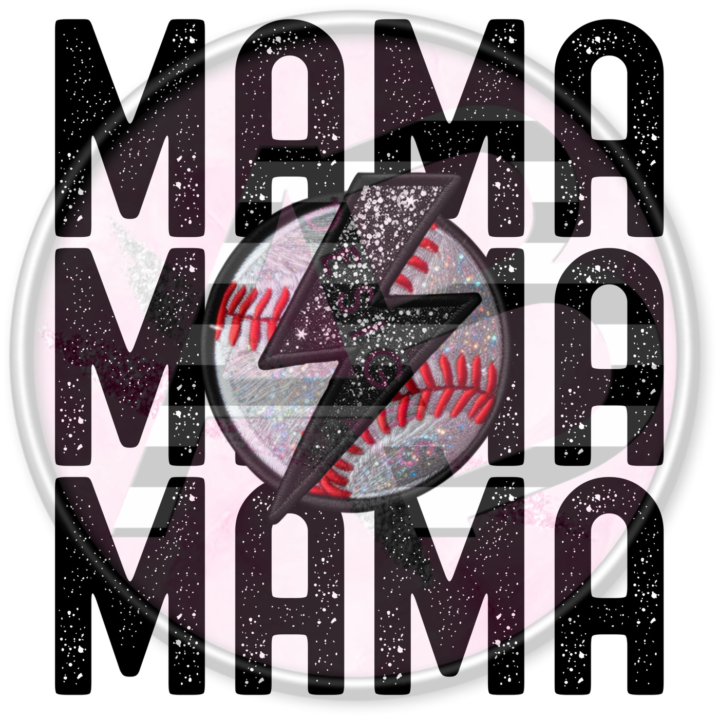 DTF Heat Transfer - Baseball Mama 05