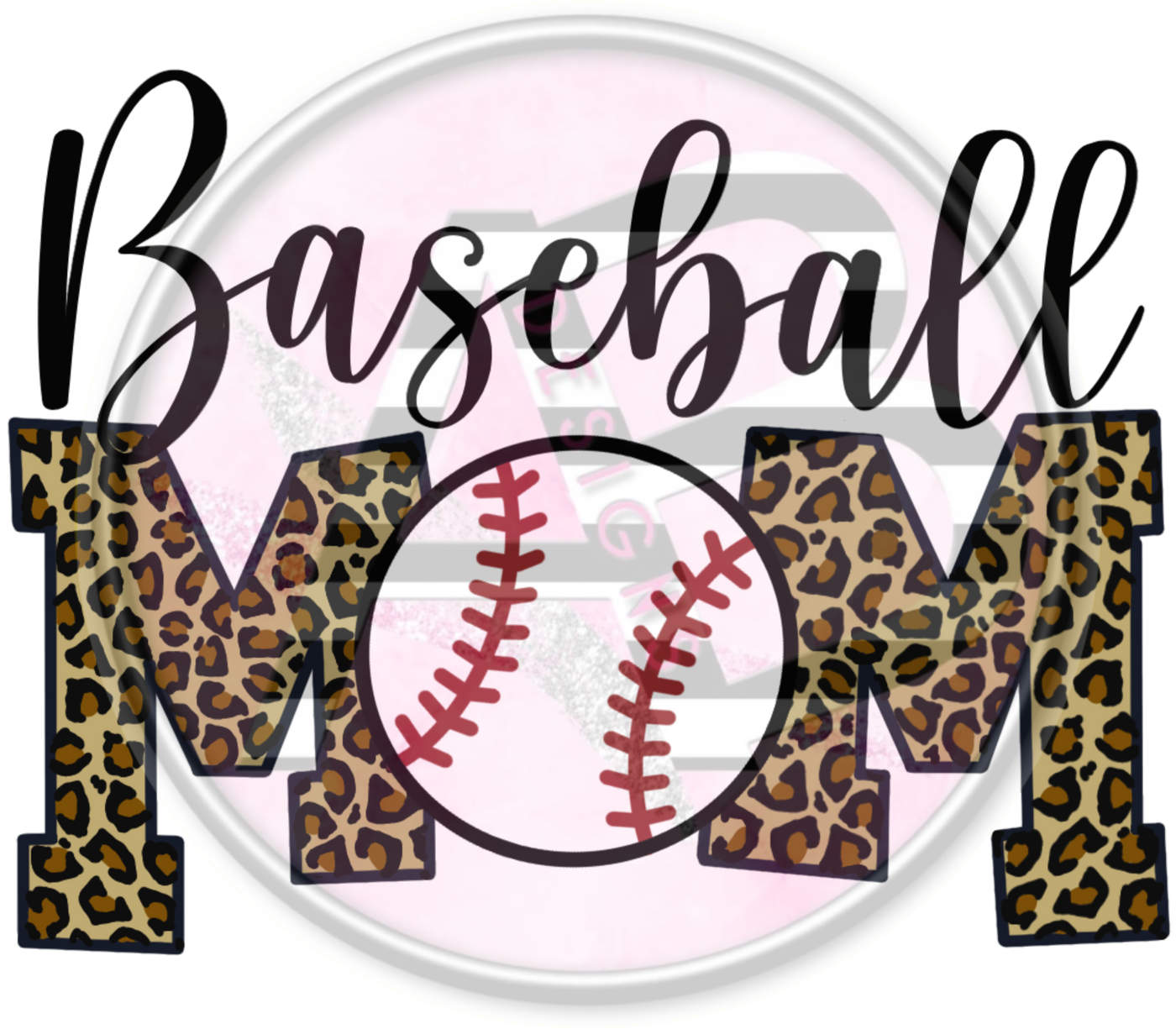 DTF Heat Transfer - Baseball Mom 01