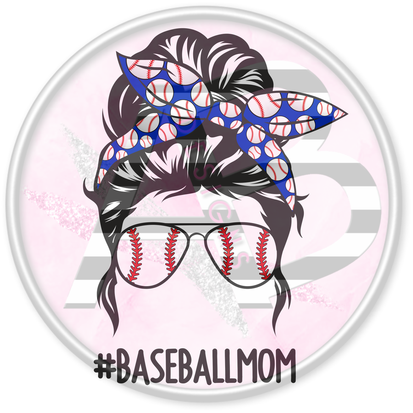 DTF Heat Transfer - Baseball Mom 03