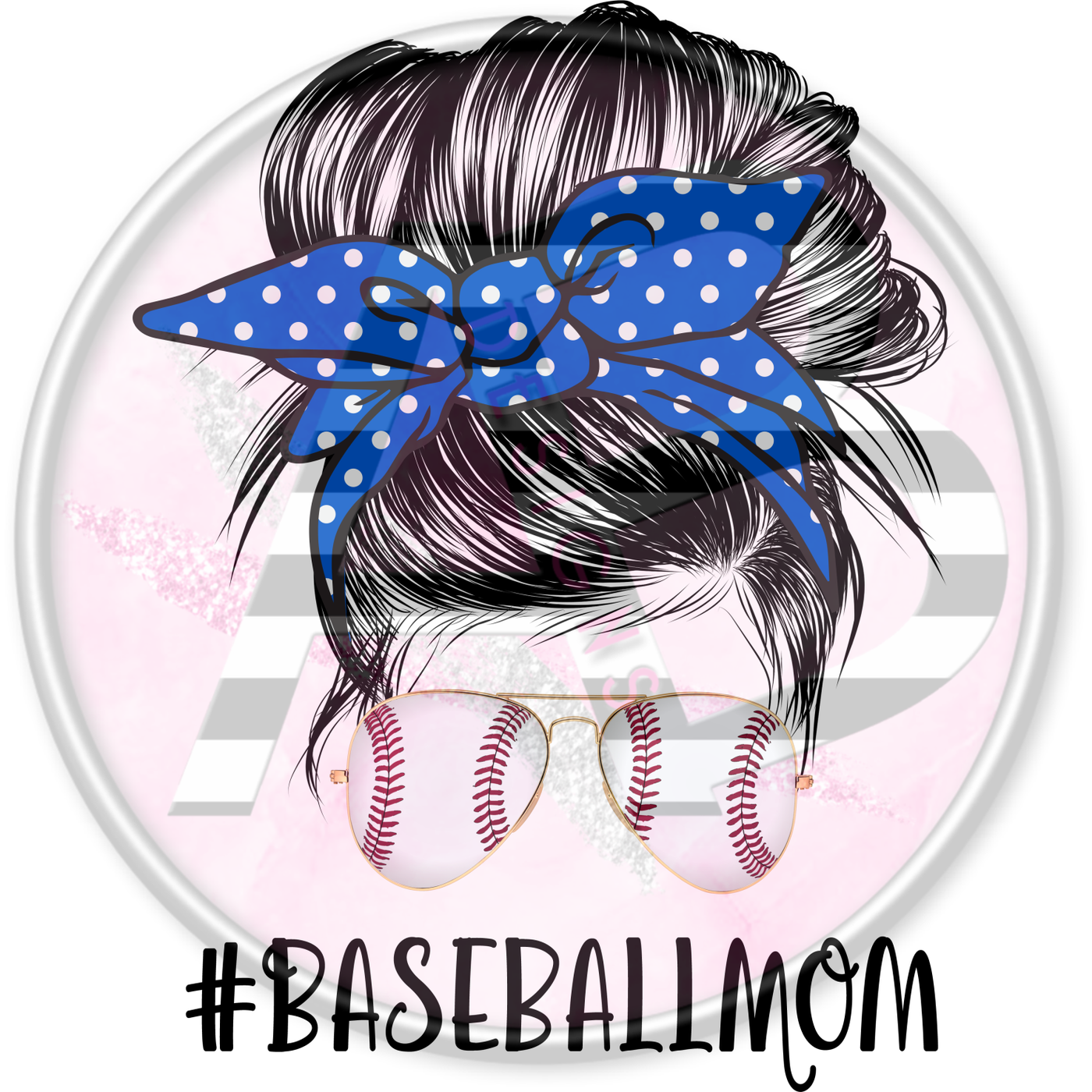 DTF Heat Transfer - Baseball Mom 06