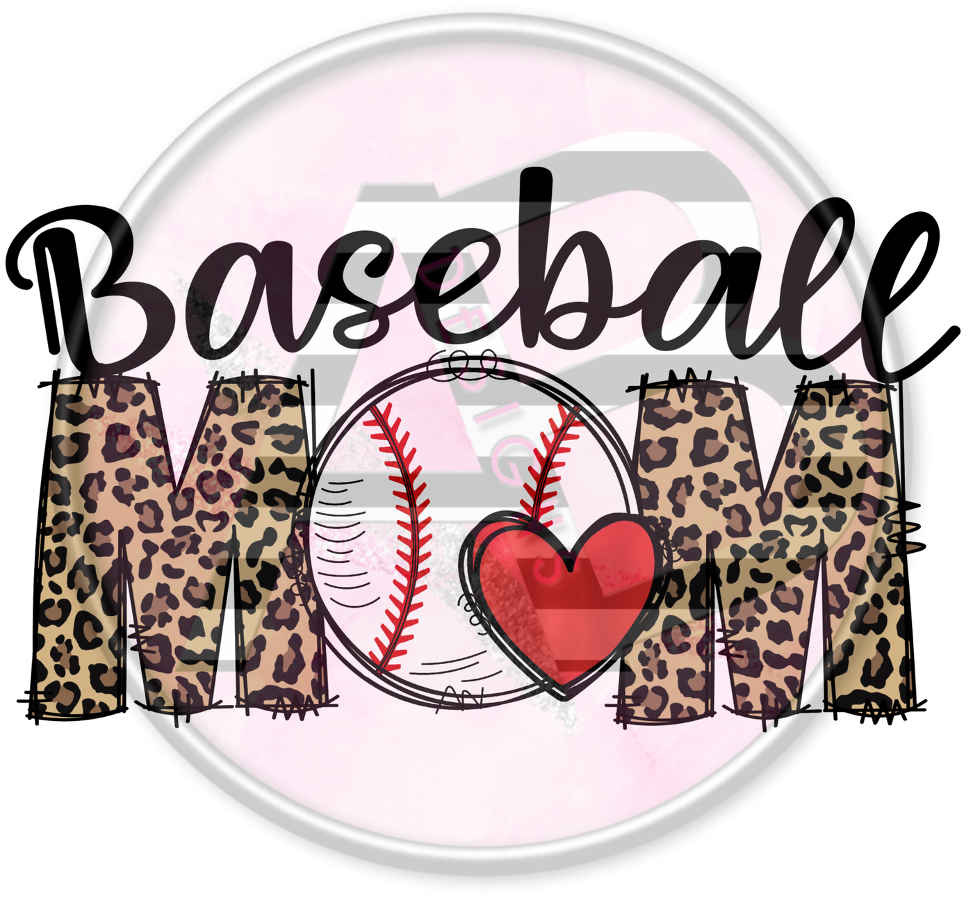 DTF Heat Transfer - Baseball Mom 09