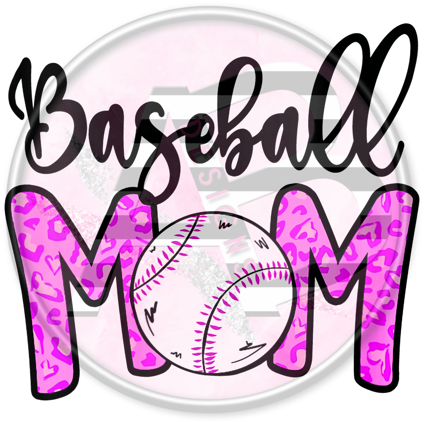 DTF Heat Transfer - Baseball Mom 11