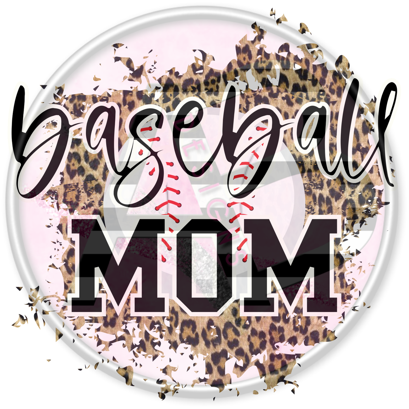 DTF Heat Transfer - Baseball Mom 12