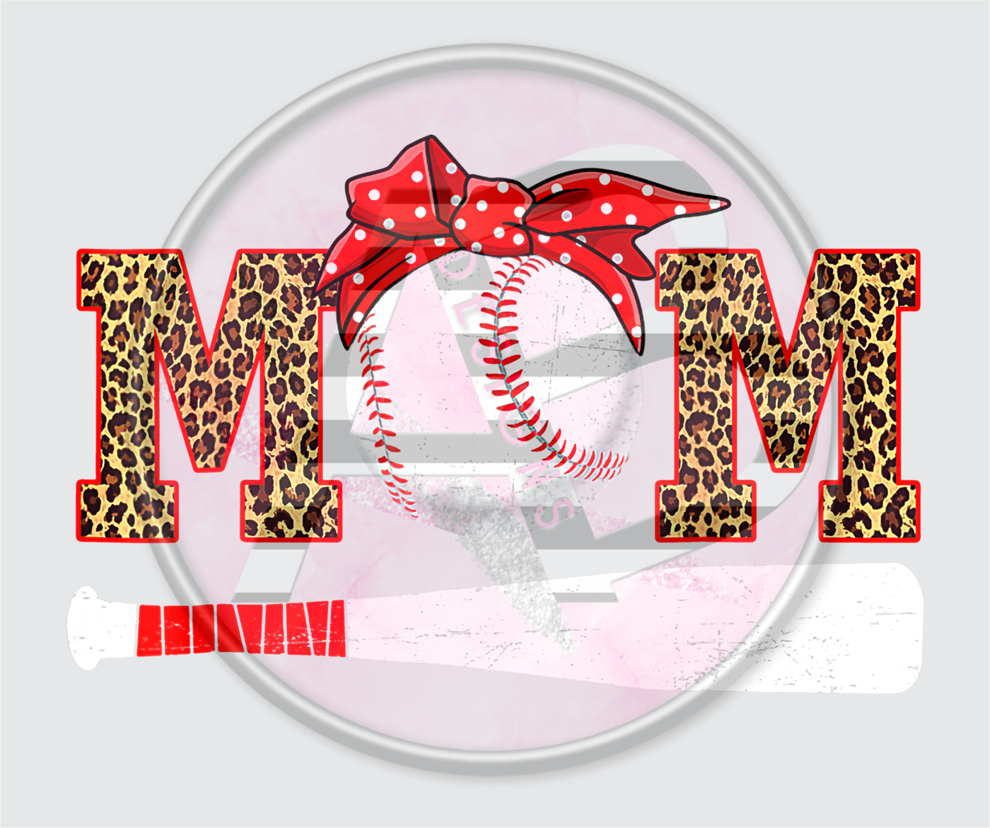 DTF Heat Transfer - Baseball Mom 13