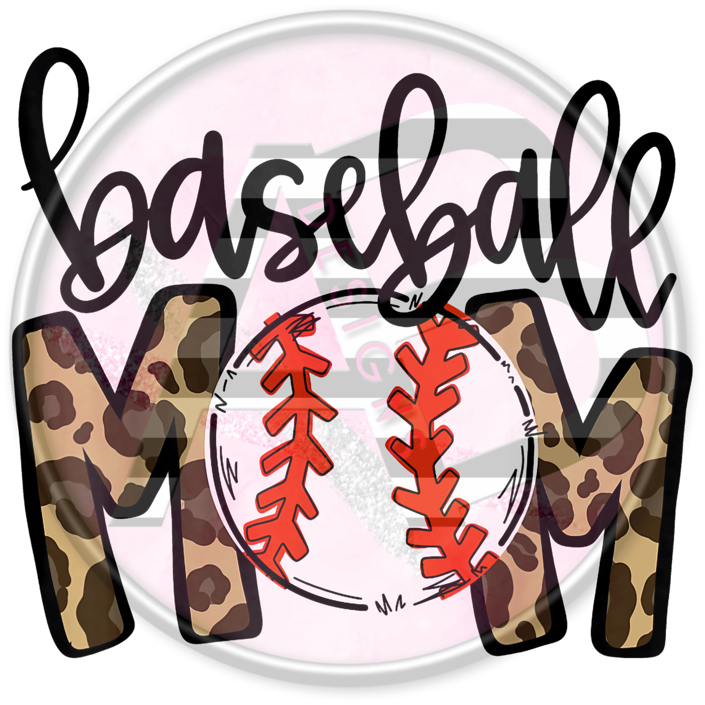 DTF Heat Transfer - Baseball Mom 14