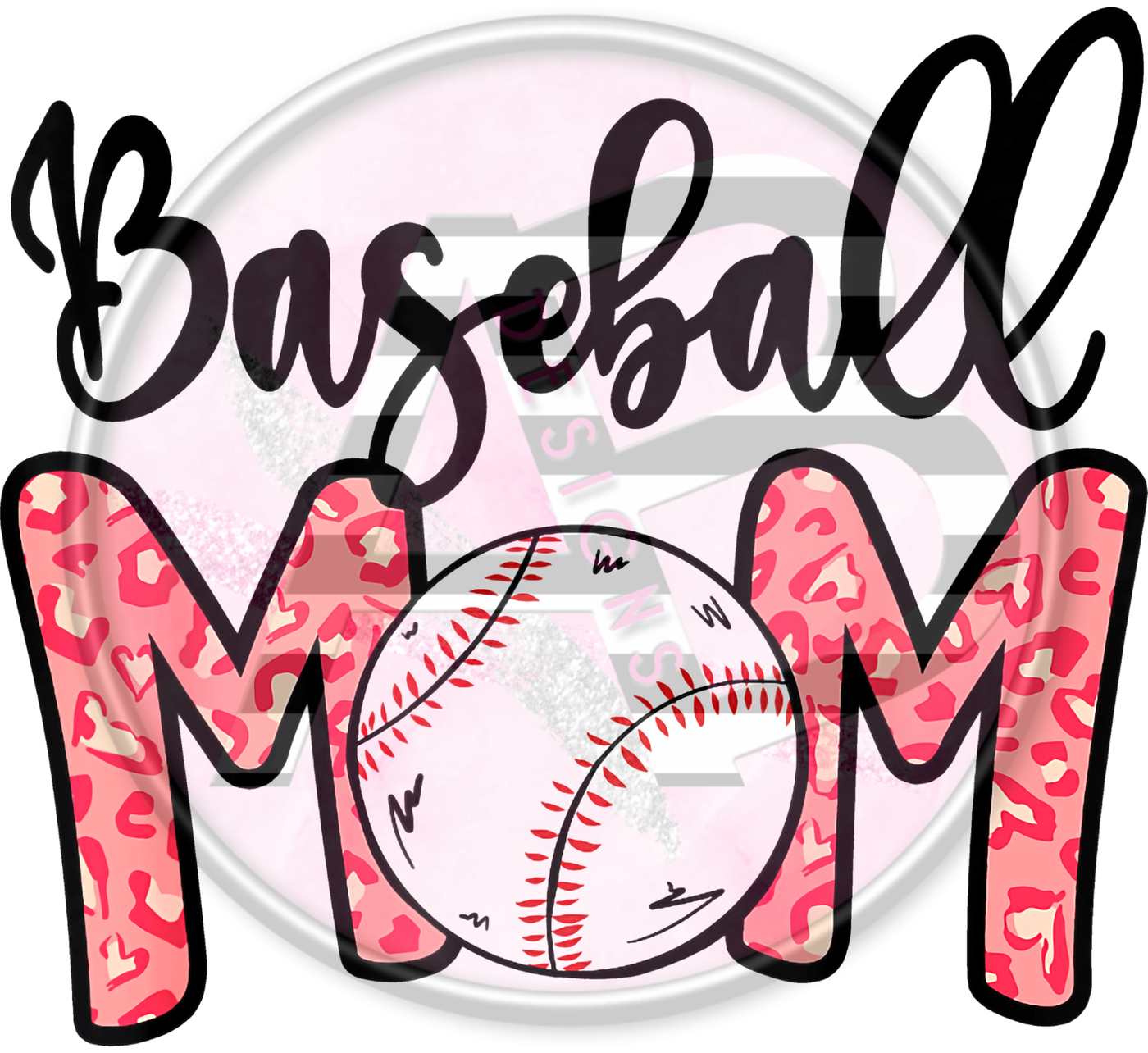 DTF Heat Transfer - Baseball Mom 15