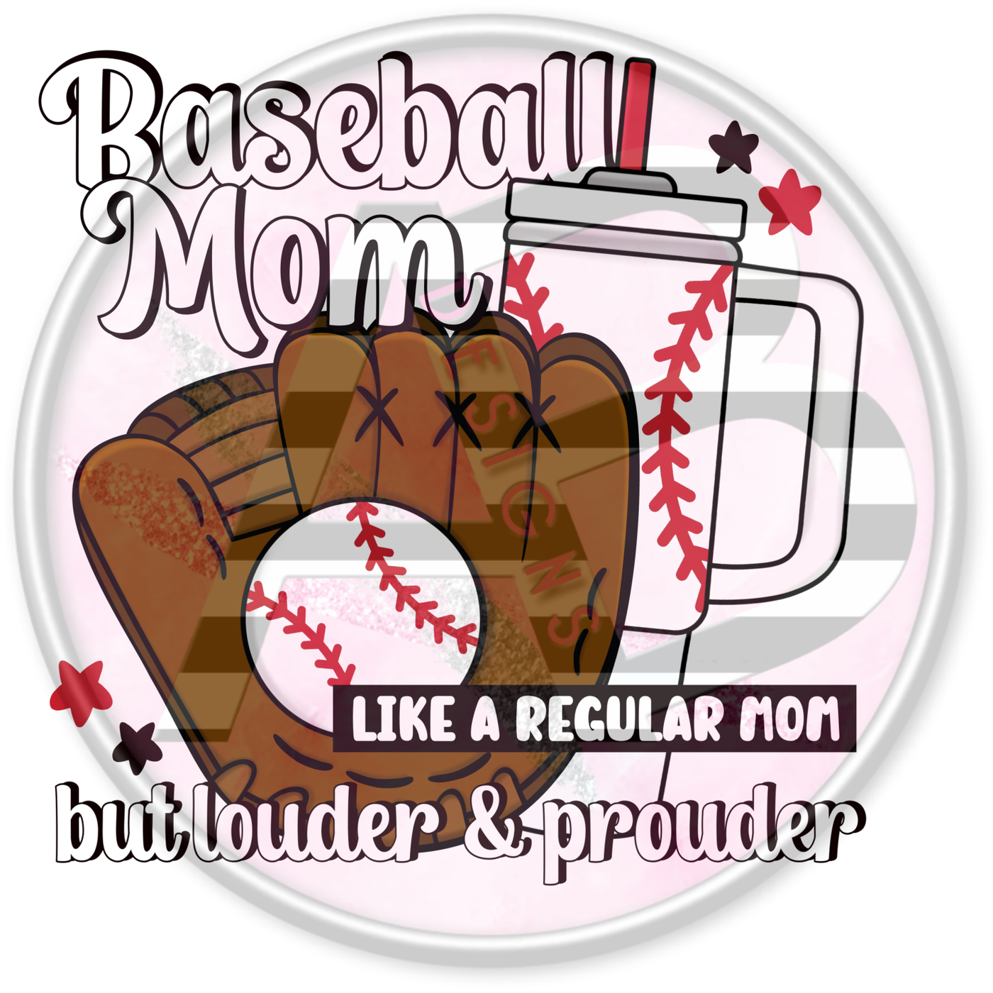 DTF Heat Transfer - Baseball Mom 18