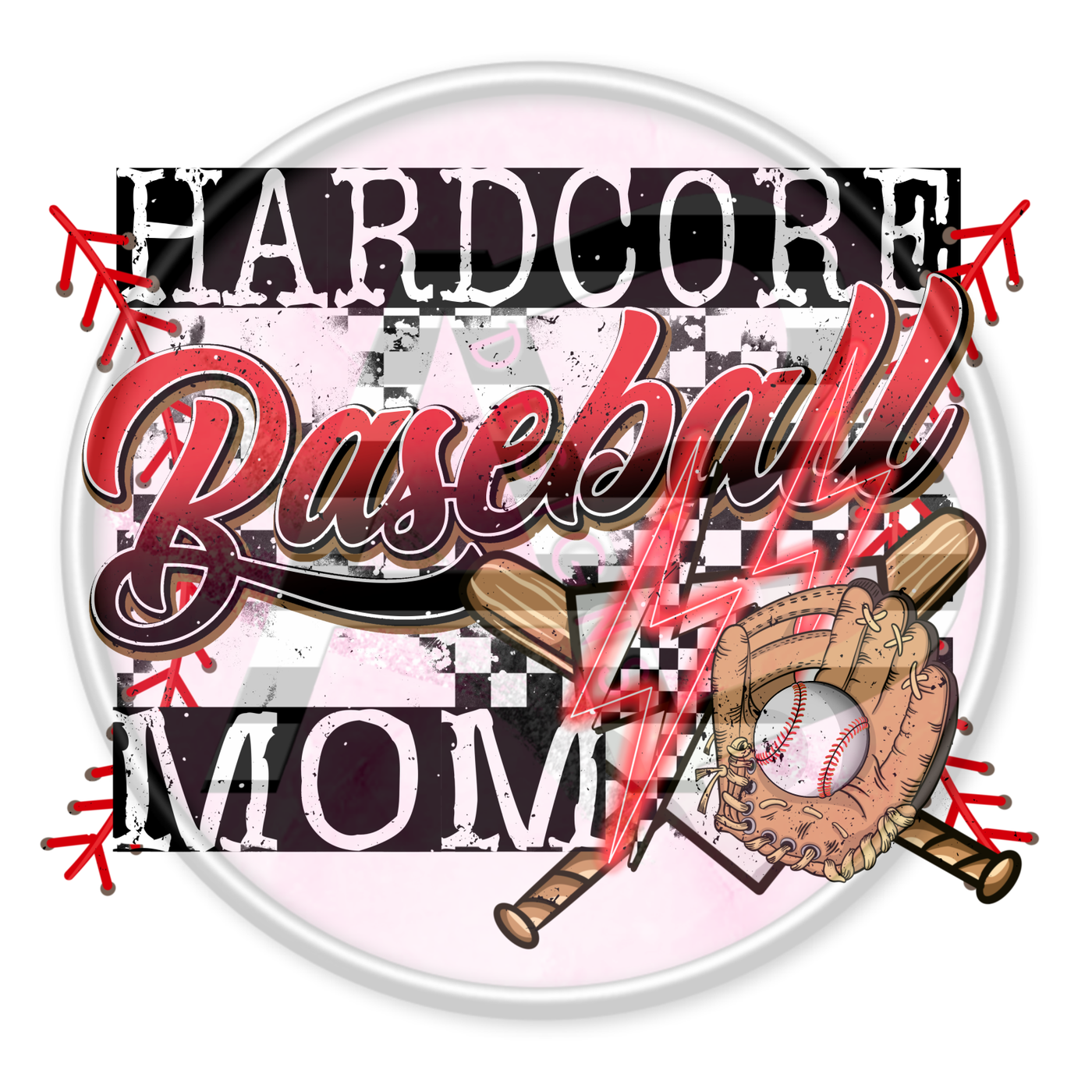 DTF Heat Transfer - Baseball Mom 21