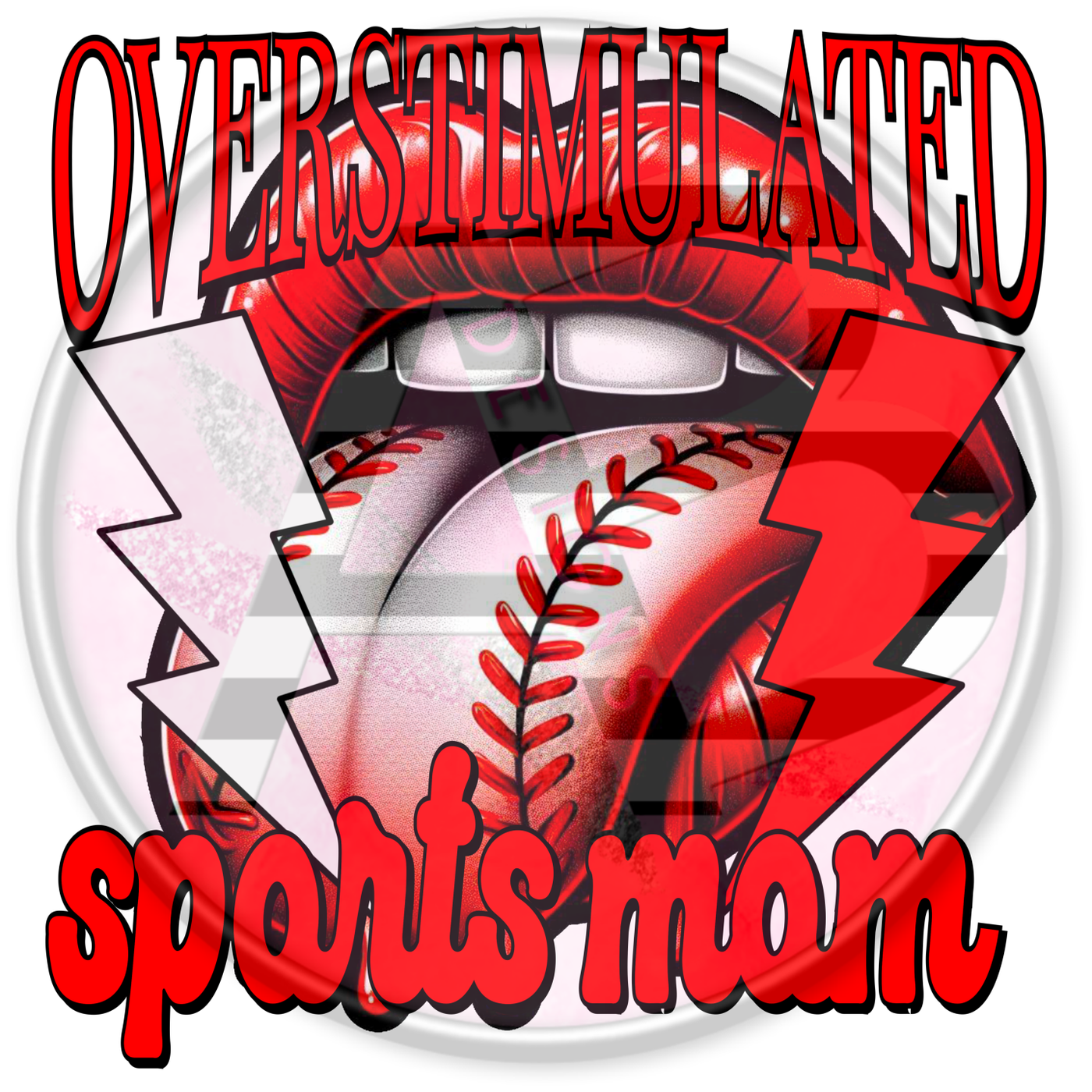 DTF Heat Transfer - Baseball Mom 23