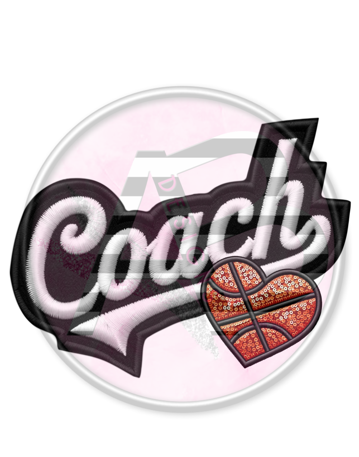 DTF Heat Transfer - Basketball Coach 01