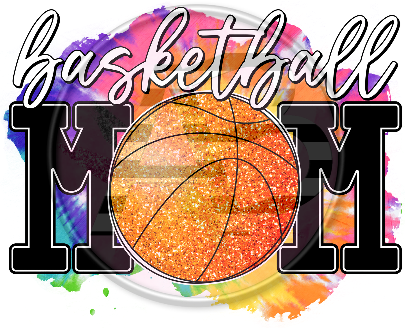 DTF Heat Transfer - Basketball Mom 03