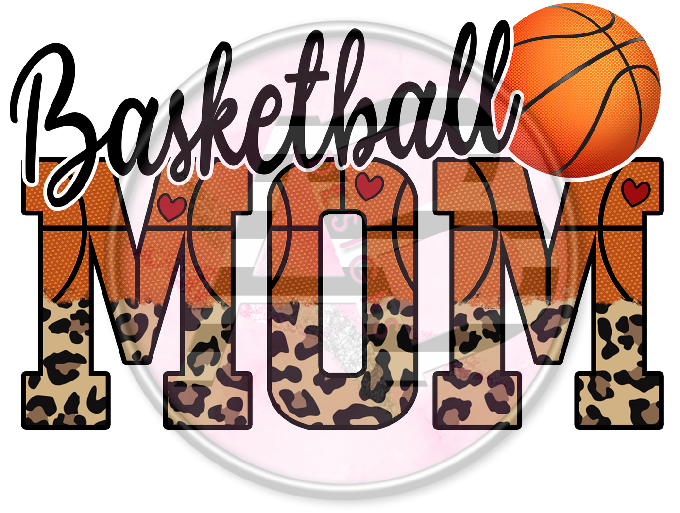 DTF Heat Transfer - Basketball Mom 07