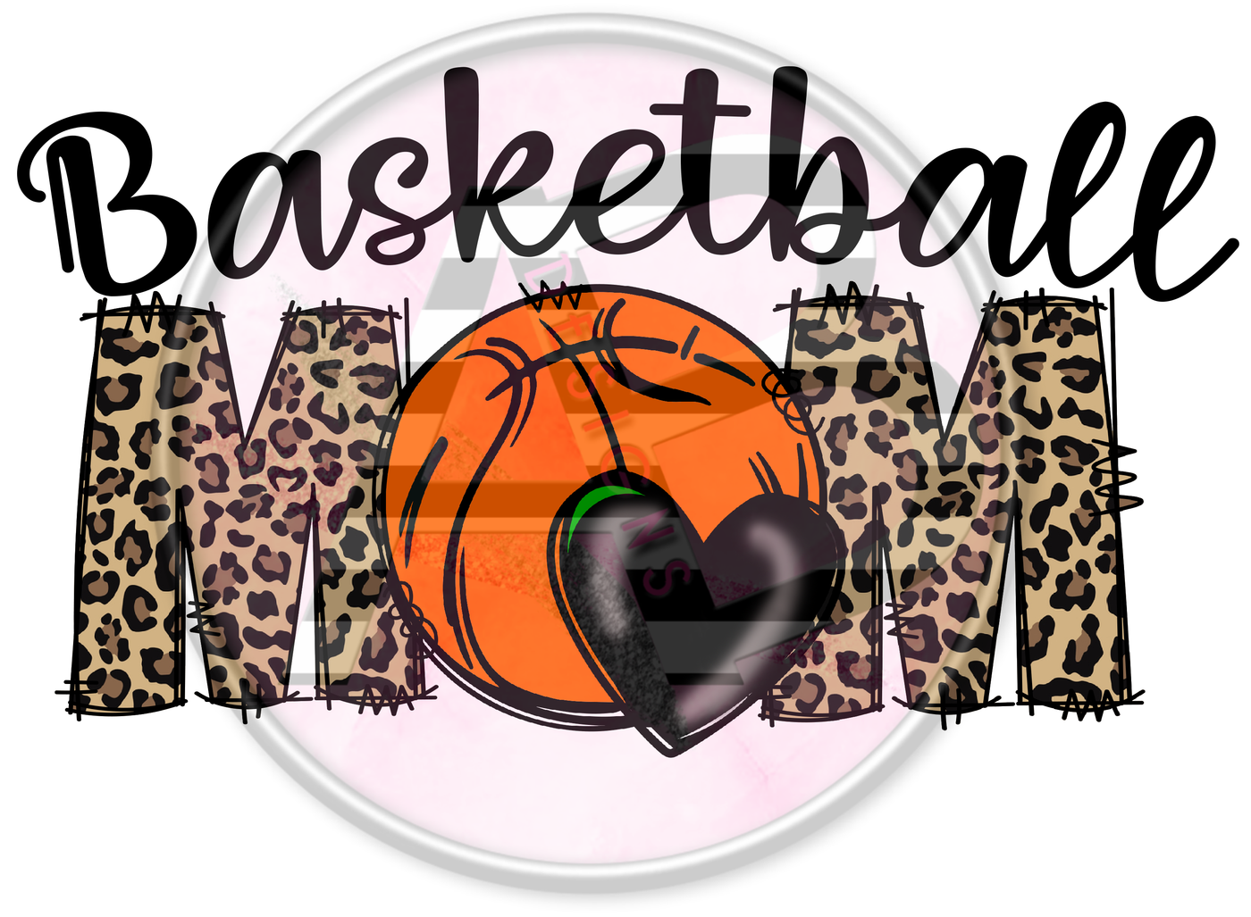 DTF Heat Transfer - Basketball Mom 08