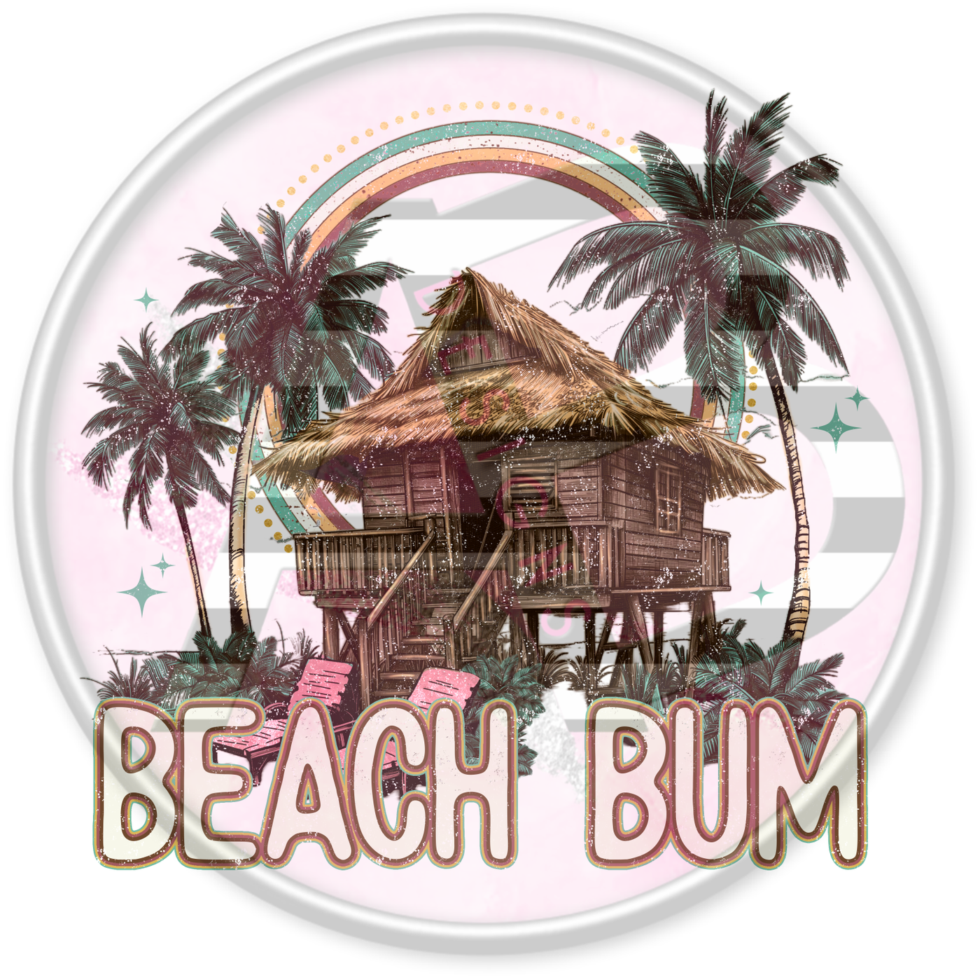DTF Heat Transfer - Beach Bum 04