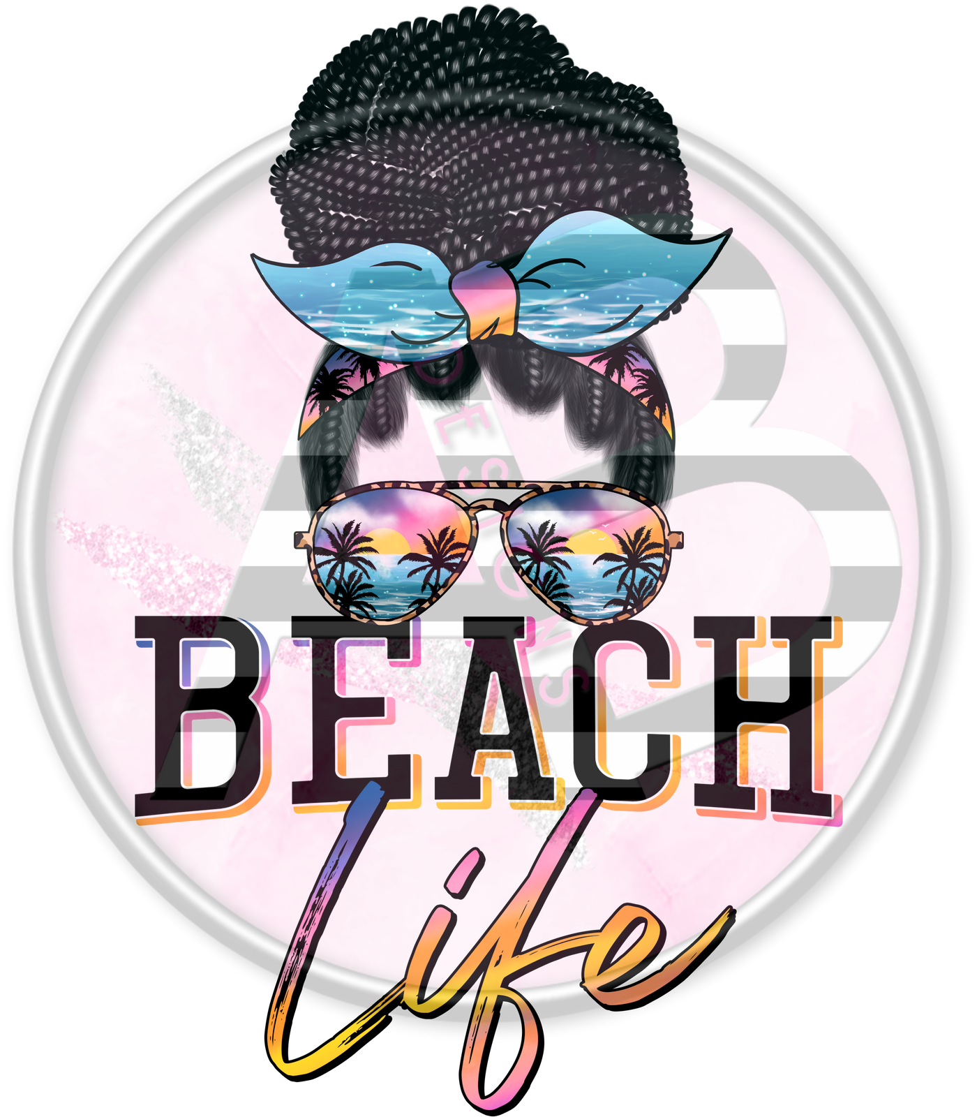 DTF Heat Transfer - Beach Life 01