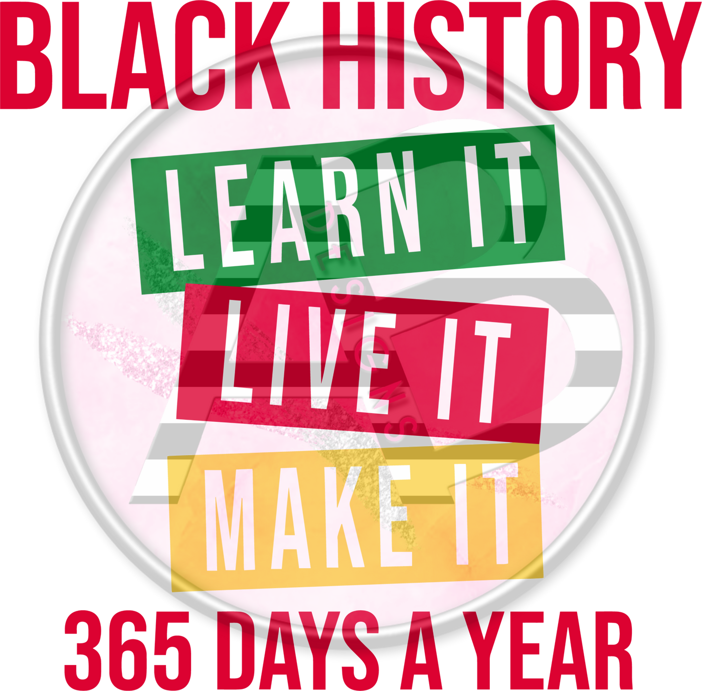 DTF Heat Transfer - Black History 09