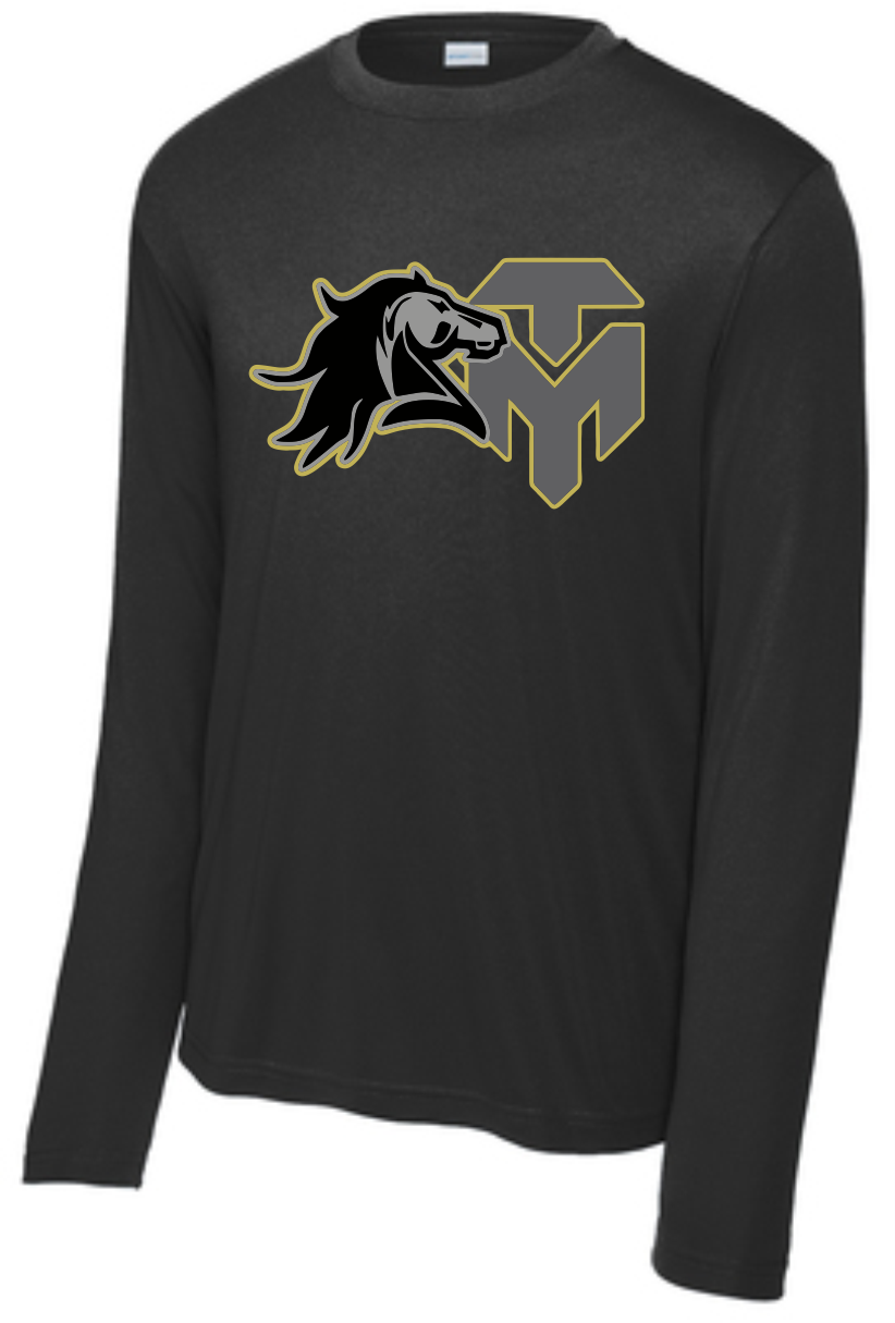 Trinity Mustangs - Long Sleeve DriFit T-Shirt ST350LS