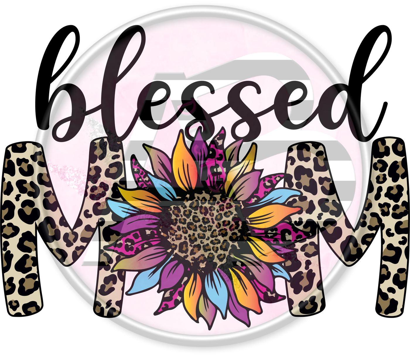 DTF Heat Transfer - Blessed Mom 01