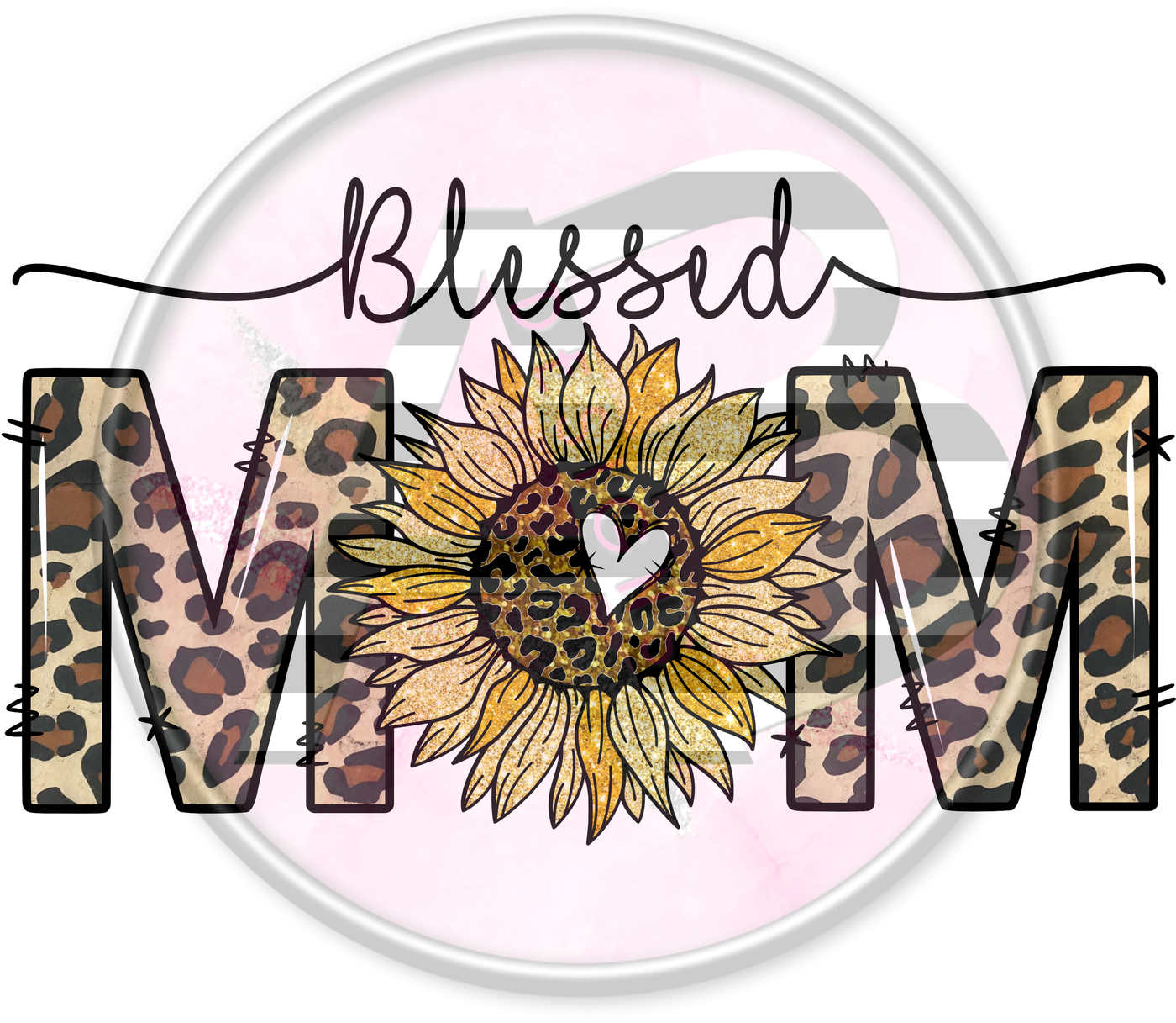 DTF Heat Transfer - Blessed Mom 02