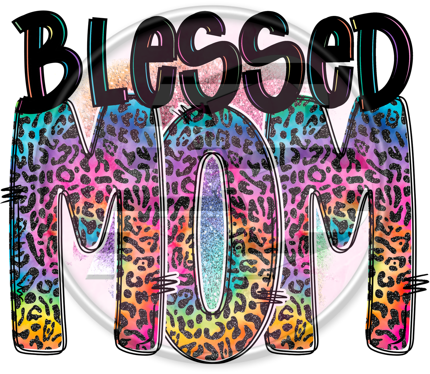 DTF Heat Transfer - Blessed Mom 03