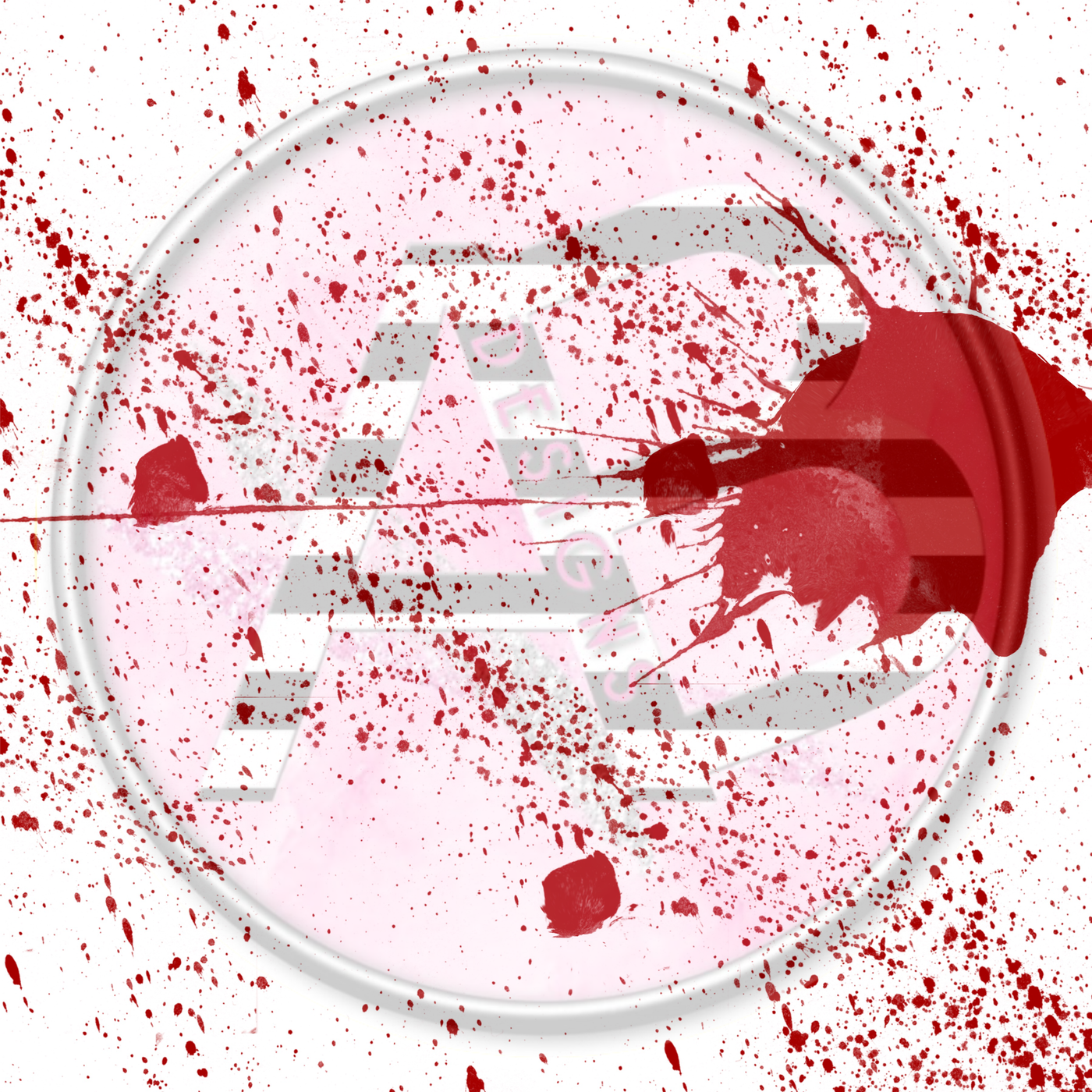 Adhesive Patterned Vinyl - Blood Splatter 05