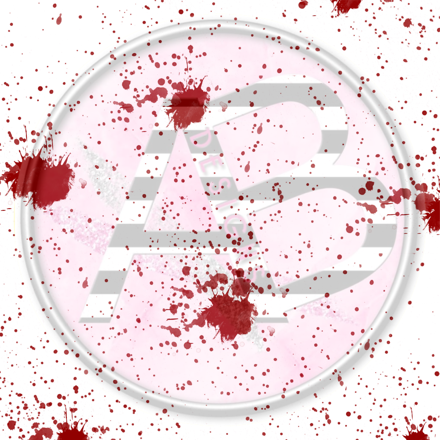 Adhesive Patterned Vinyl - Blood Splatter 12