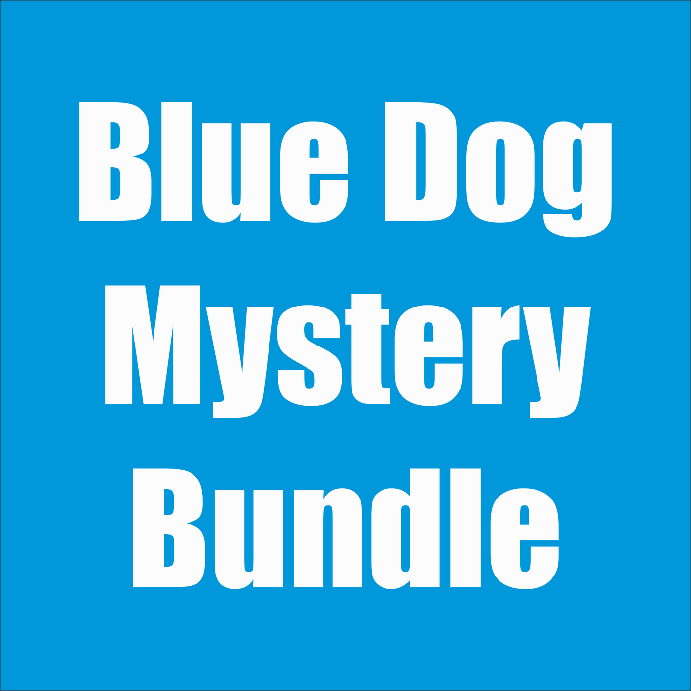 DTF HTV TRANSFER - Blue Dog Bundle 01 Pre-Made